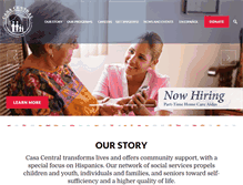 Tablet Screenshot of casacentral.org
